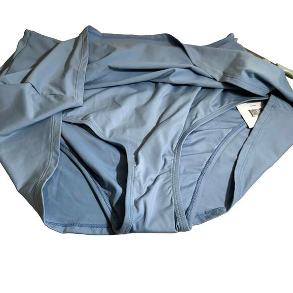 NWT Andie Swim The Skirt Skort Bikini Bottom Pool Blue Large Beach Travel Resort - Picture 4 of 7